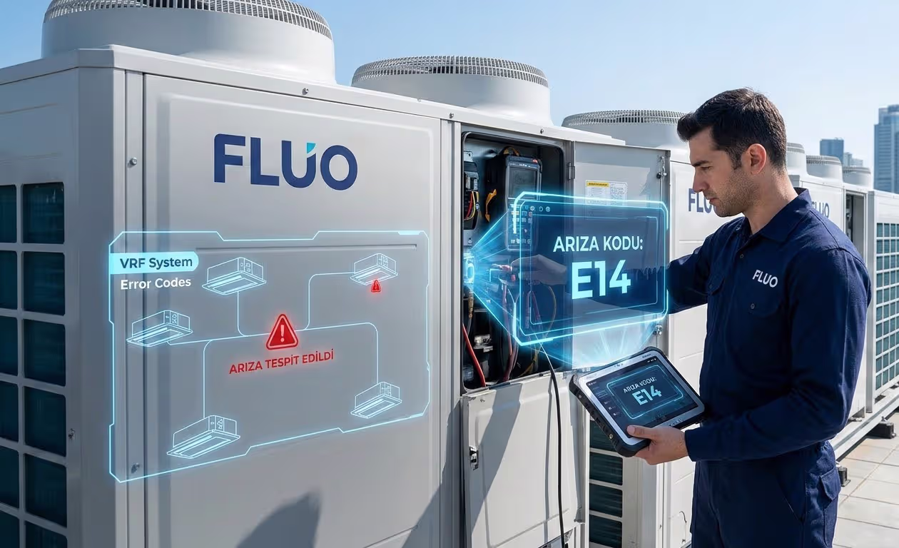 Fluo Klima VRF Arıza Kodları ve Çözüm Rehberi (PDF)