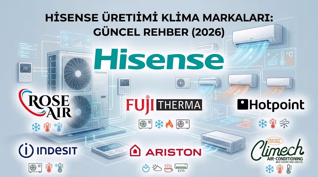 Hisense Üretimi Klima Markaları: Rose Air, Climech, Hotpoint ve Diğerleri (2026)
